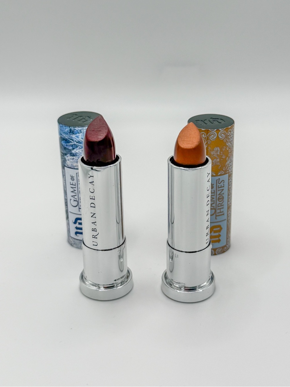 Urban Decay 2 Game of Thrones Lipsticks White Walker & Cersei Lannister NEW